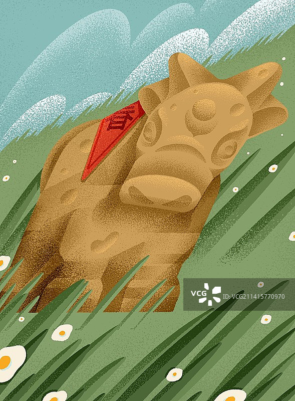 立春=打春牛-一家人图片素材