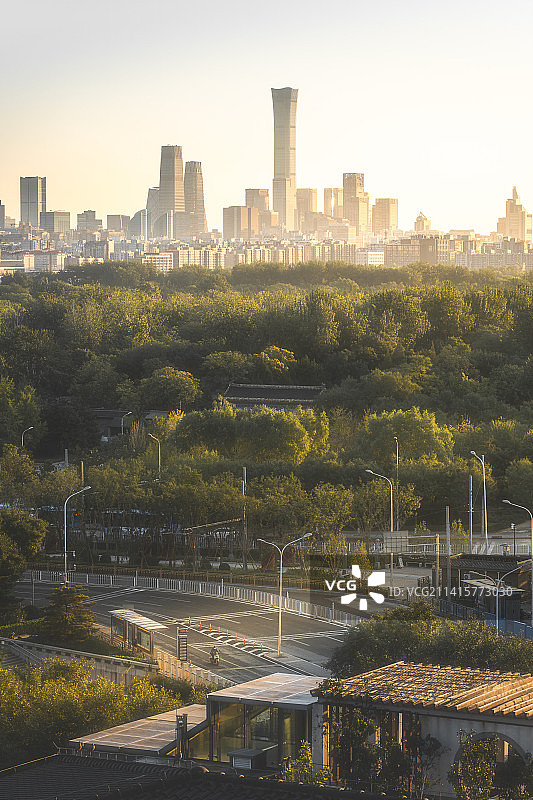 清晨的北京图片素材