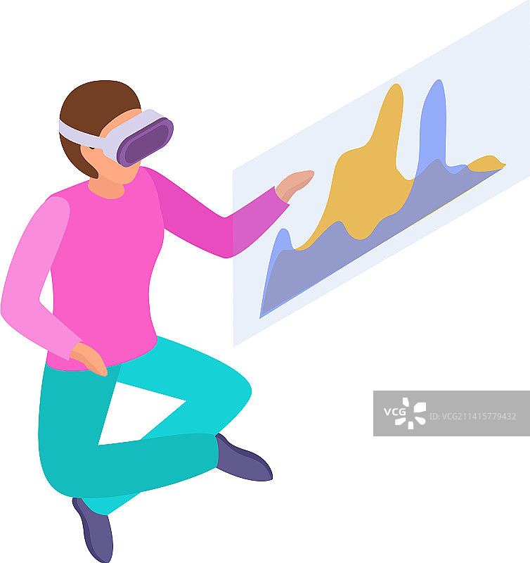 VR图表示意组合图片素材