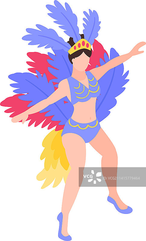 马戏团羽毛女郎表演图片素材