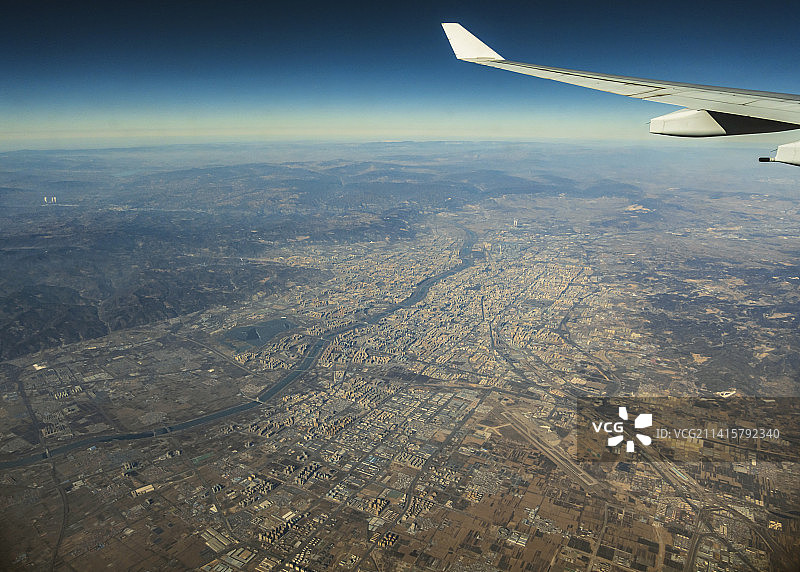 山西太原市航拍图片素材