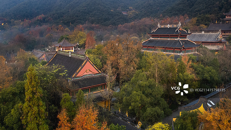 深秋灵隐寺图片素材