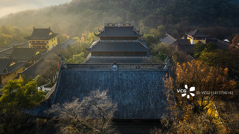 深秋灵隐寺图片素材