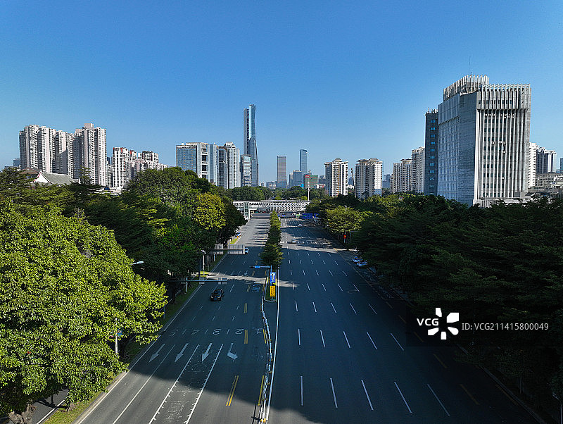 广东省深圳市南山区南头古城航拍图片素材