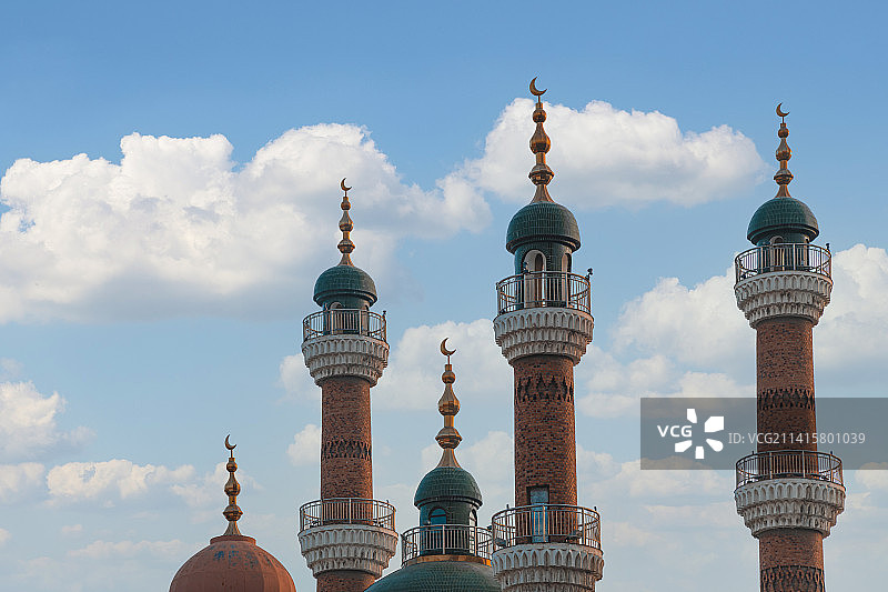 新疆国际大巴扎  伊斯兰建筑 乌鲁木齐图片素材