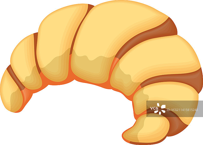 新鲜牛角面包图片素材