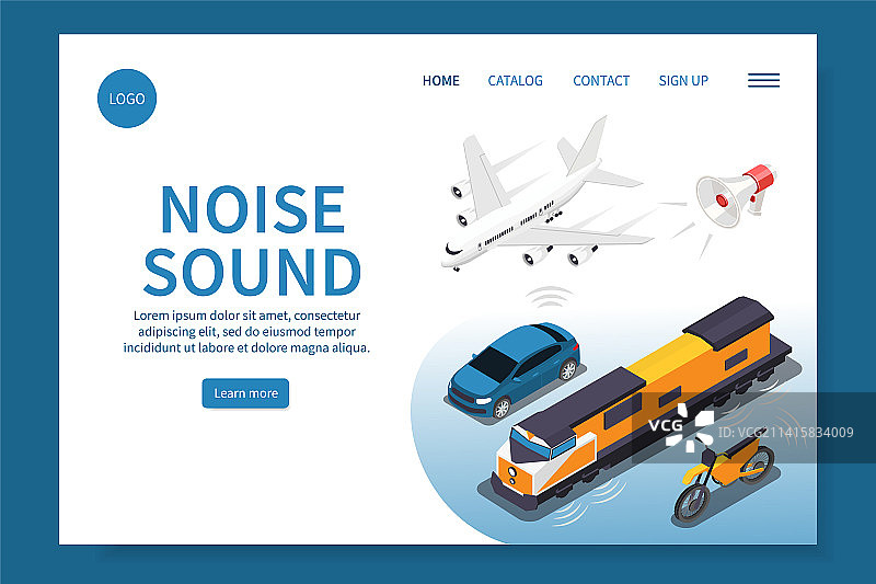 噪音声音2.5D网站图片素材