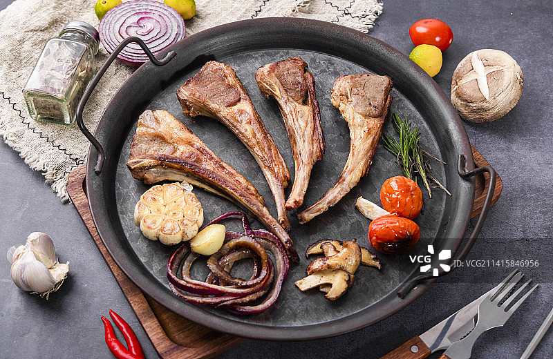 西餐美食战斧羊排图片素材