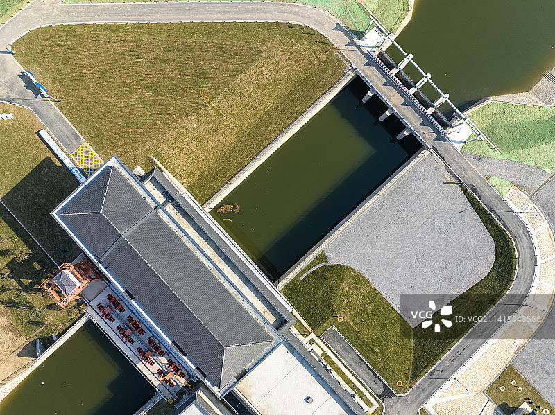 引江济淮水利工程袁桥泵站图片素材