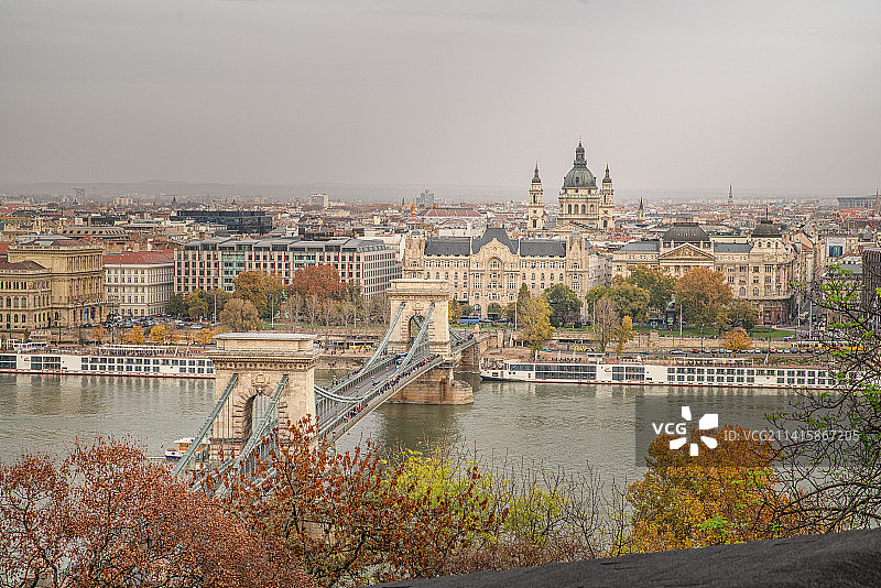 多瑙河畔的布达佩斯图片素材
