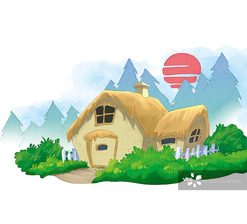 乡村小屋图片素材