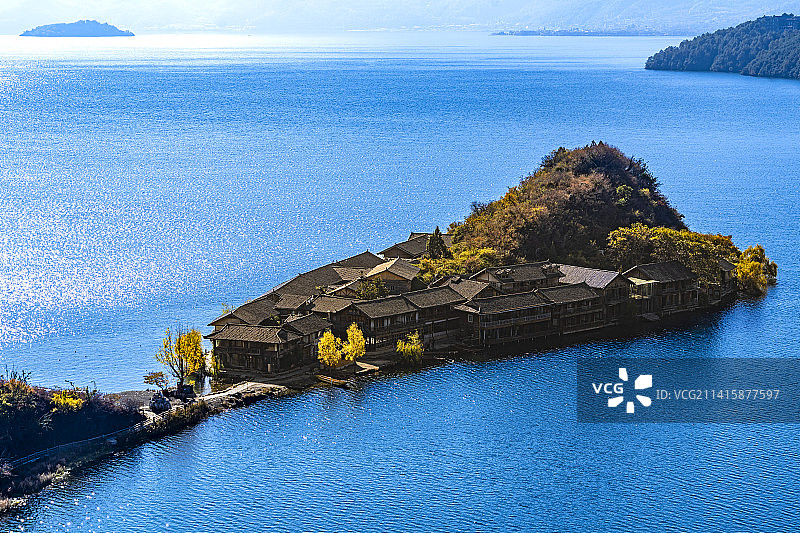 里格半岛-泸沽湖图片素材