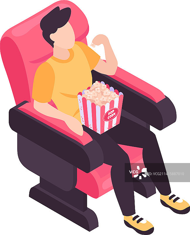 电影院观众2.5D合成图图片素材