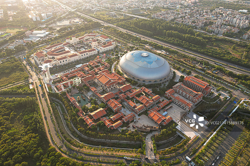 航拍厦门集美老院子景区图片素材