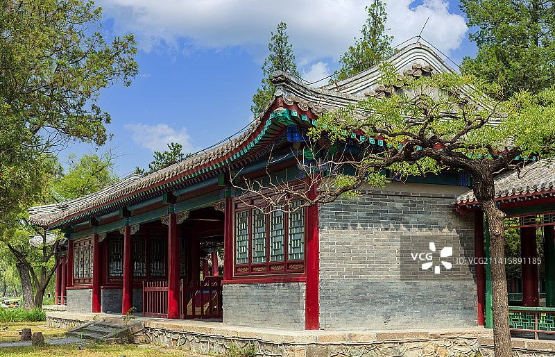 中国河北承德避暑山庄月色江声图片素材