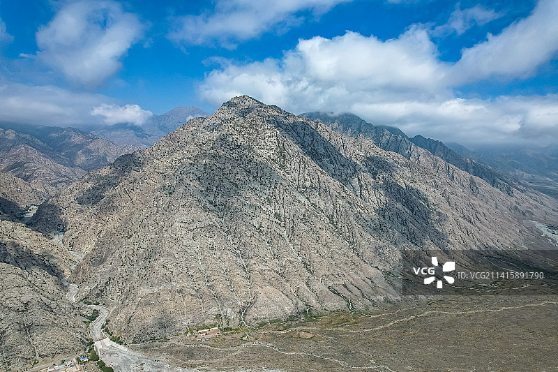 宁夏贺兰山风光蓝天白云秋天风光图片素材