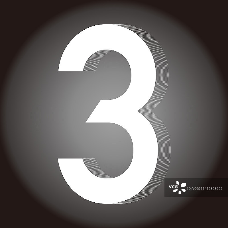 倒计时数字3图片素材