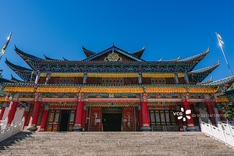 丽江文笔寺图片素材