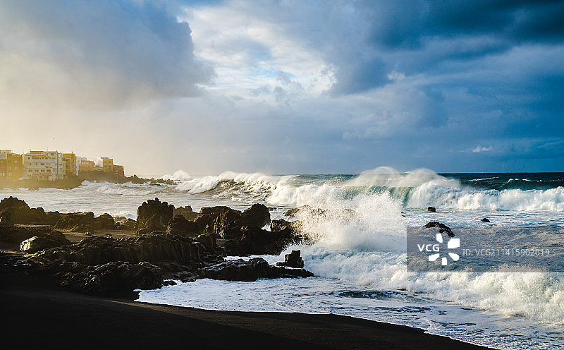 西班牙圣克鲁斯-德特内里费省海景图片素材