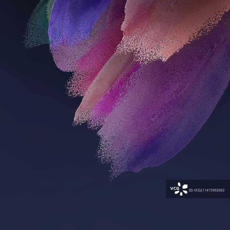 彩色粉末涂料特写，黑色背景，印度尼西亚图片素材