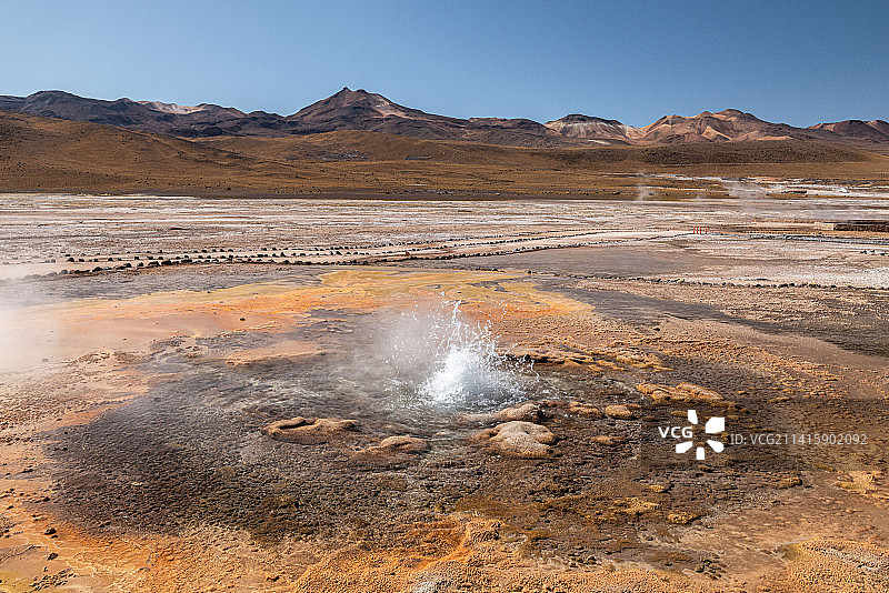 世界最高的间歇泉：埃尔塔蒂奥图片素材