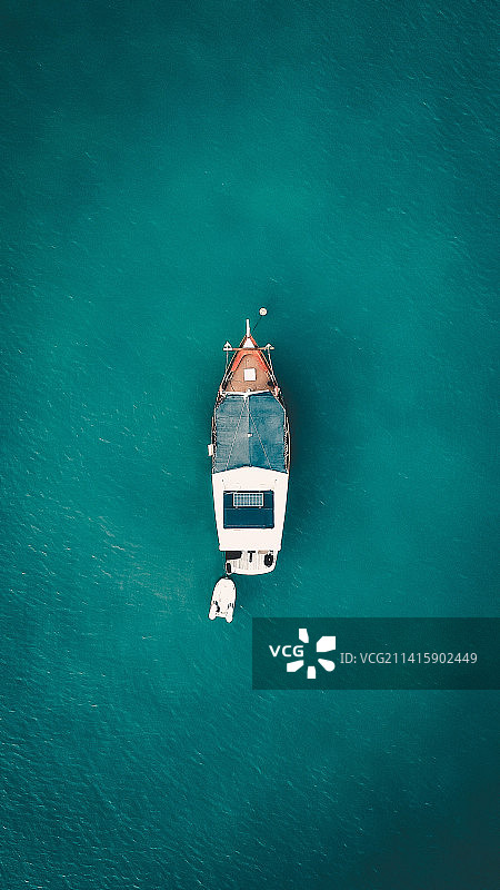 印度尼西亚海中船只航拍图片素材