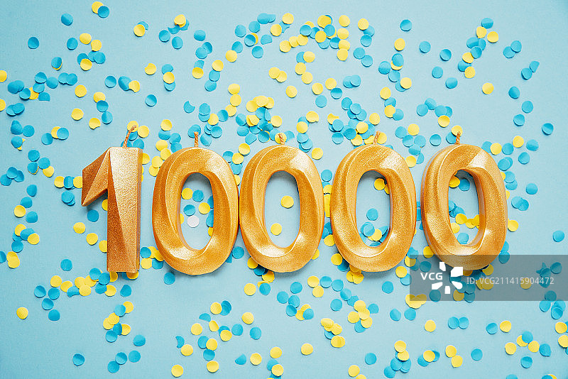 社交媒体博客10000粉丝卡片模板图片素材