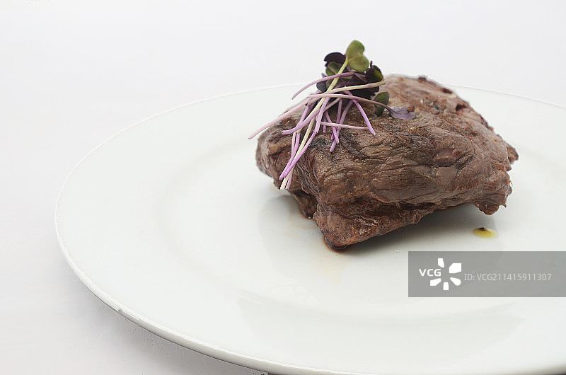 委内瑞拉卡拉沃沃州巴伦西亚白色背景餐盘美食特写图片素材