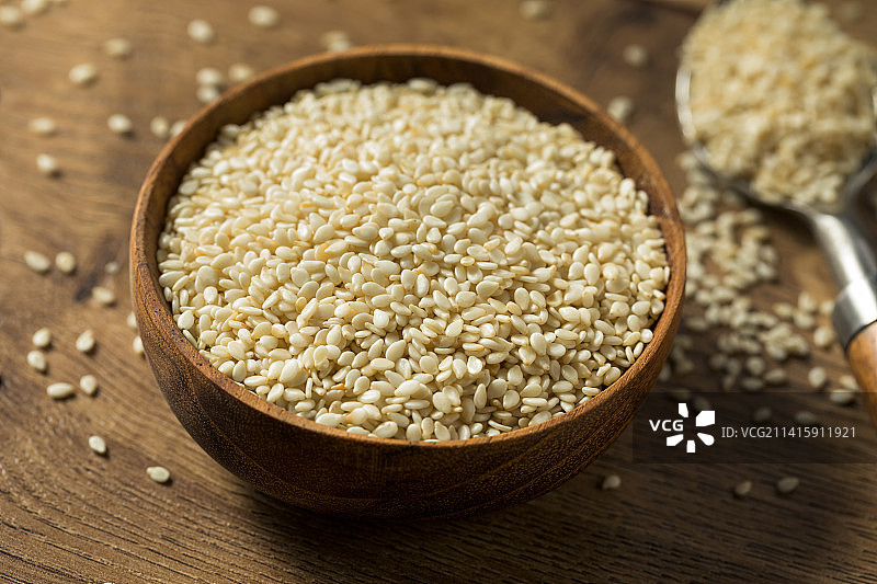 有机生白芝麻，美国图片素材