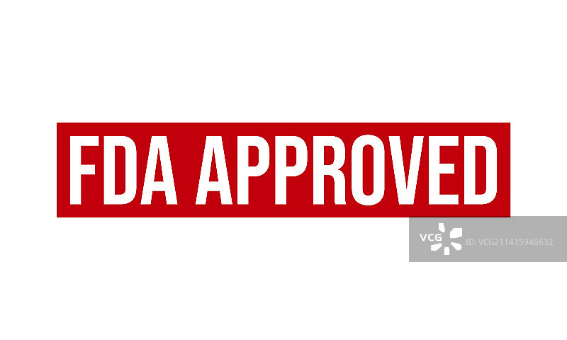 FDA批准的橡胶印章图片素材