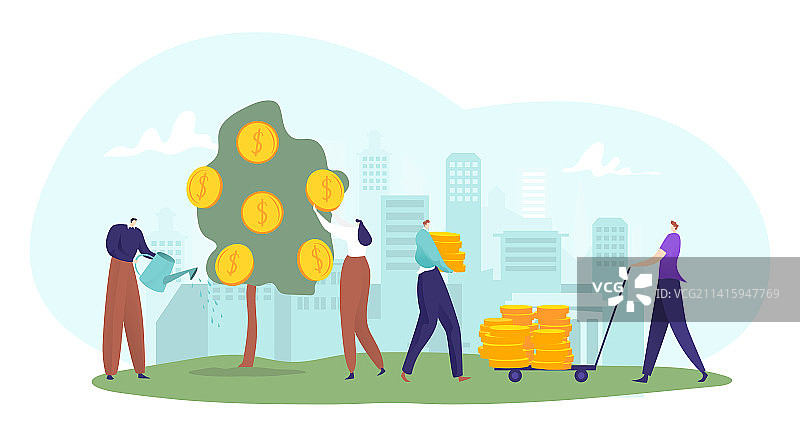 投资者工作与资本投资图片素材