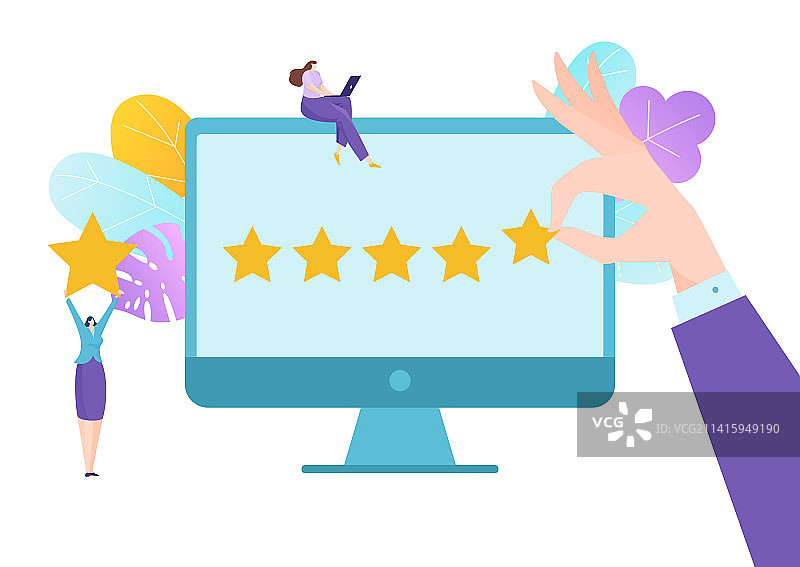 电脑技术设备评级反馈图片素材