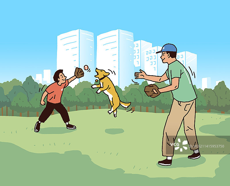 户外运动健身生活插画图片素材