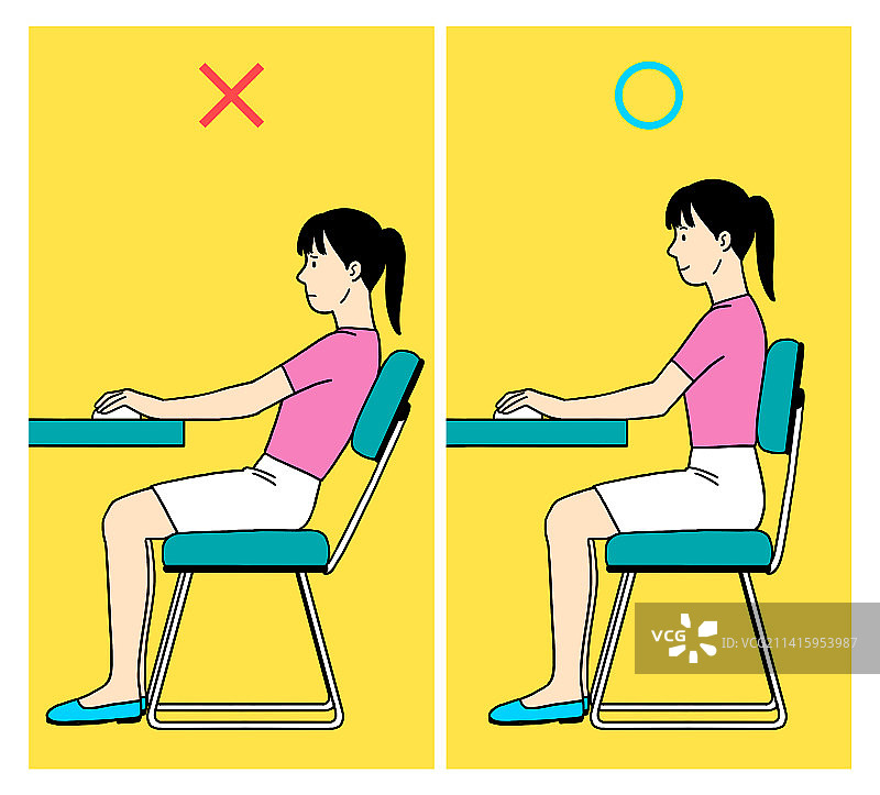 腰椎间盘突出症疾病预防健康管理坐姿图片素材