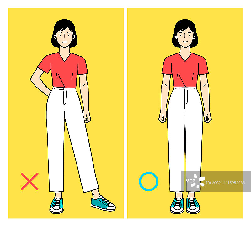 椎间盘突出疾病预防健康管理姿势腰部站立图片素材