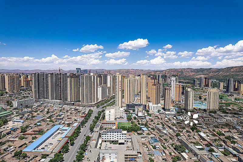 甘肃临夏回族自治州古河州城市风光图片素材