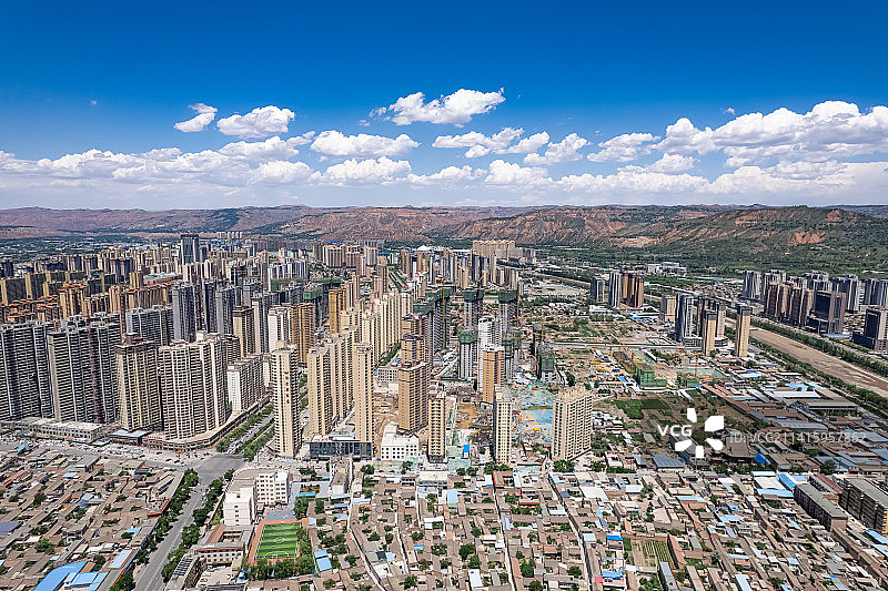 甘肃临夏回族自治州古河州城市风光图片素材