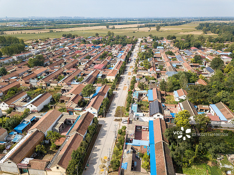 河南省濮阳市清丰县单拐村秋天户外风光图片素材