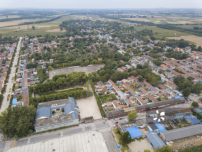 河南省濮阳市清丰县单拐村秋天户外风光图片素材