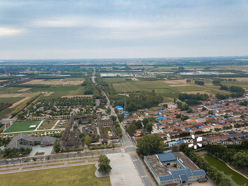 河南省濮阳市清丰县单拐村秋天户外风光图片素材