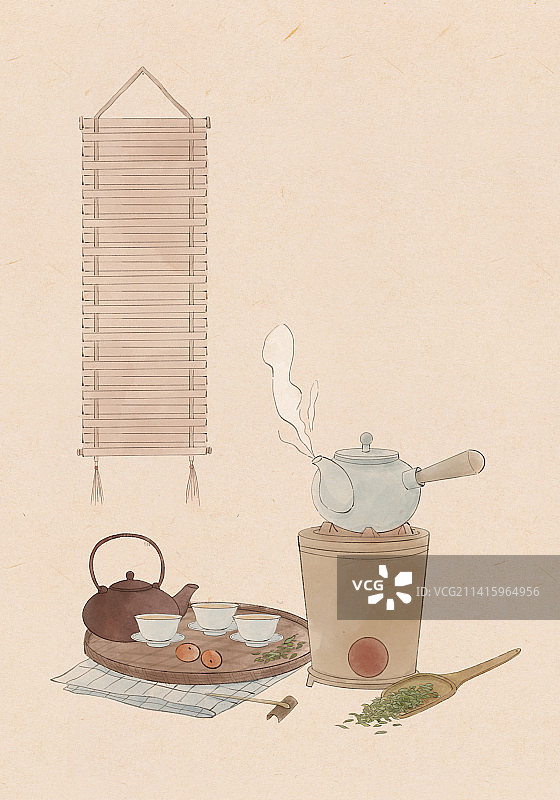 二十四节气国风小景图片素材