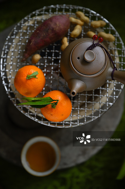 围炉煮茶图片素材