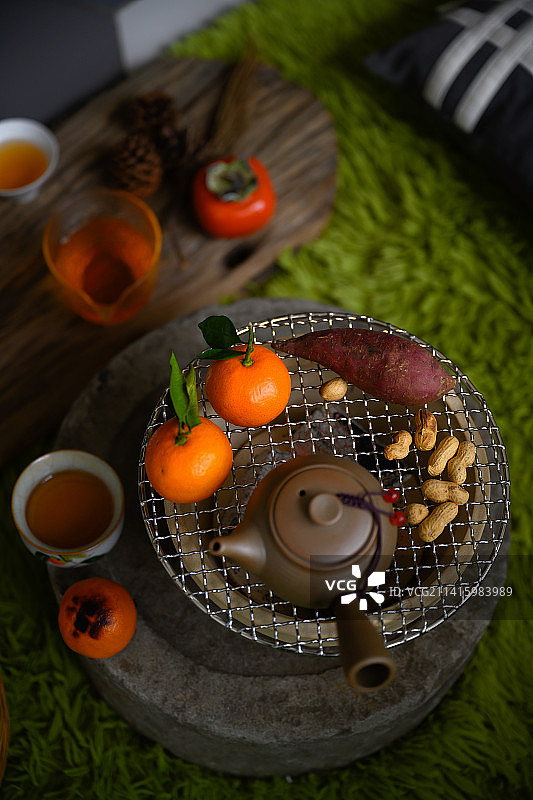 围炉煮茶图片素材