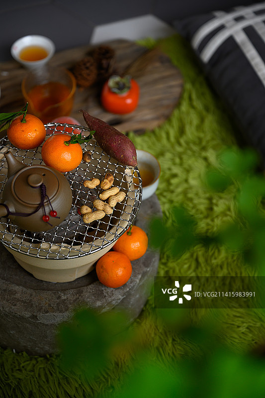 围炉煮茶图片素材