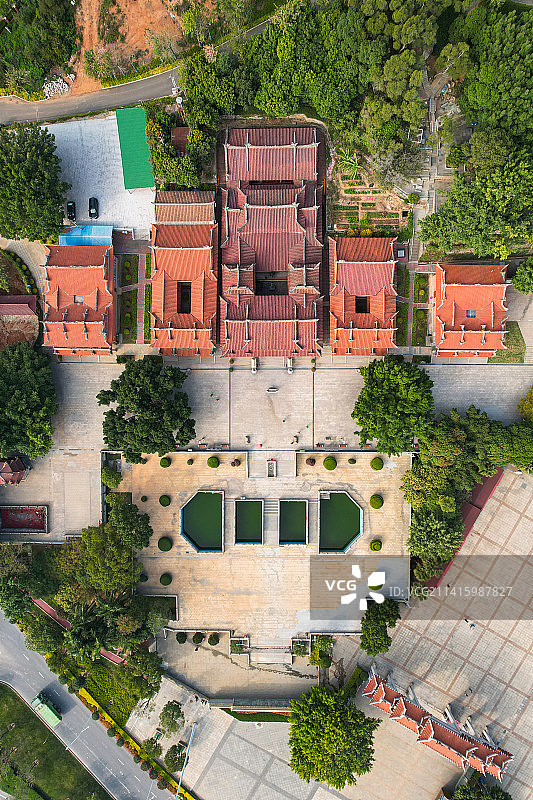 航拍厦门青礁慈济宫景观图片素材