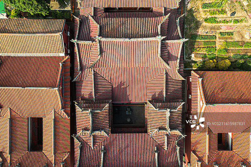 航拍厦门青礁慈济宫景观图片素材