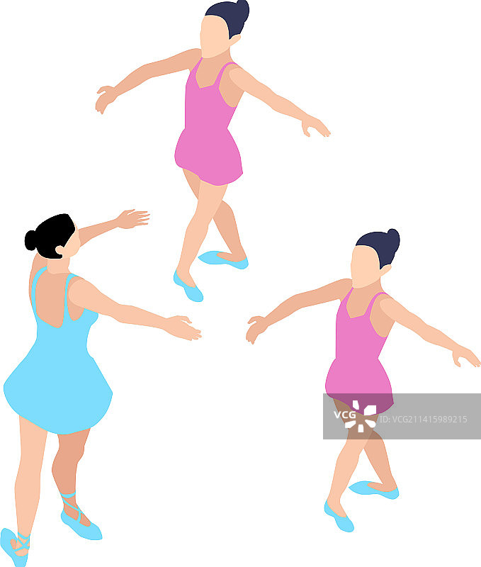 2.5D有氧舞蹈组合图片素材