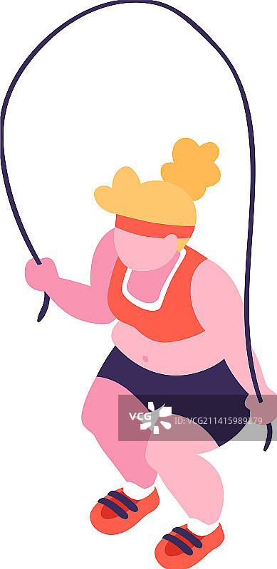 跳绳过量饮食构图图片素材