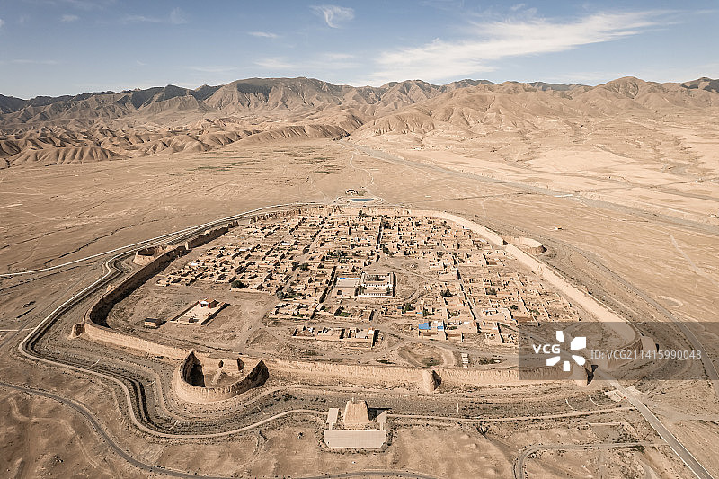 甘肃景泰县永泰古城龟城风光图片素材