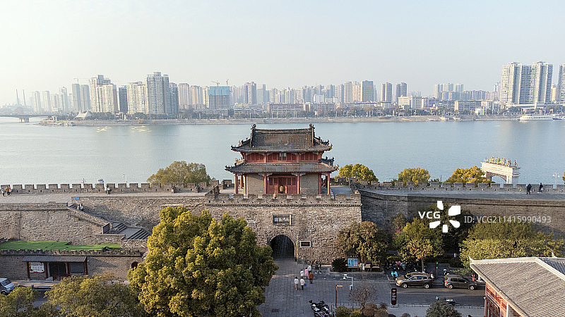 湖北襄阳古城临汉门图片素材